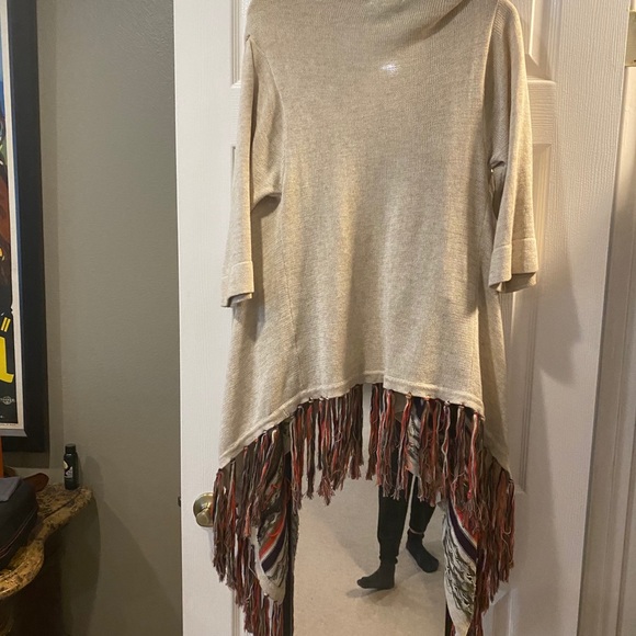 Line open front long heavy knit sweater size s - Picture 3 of 3